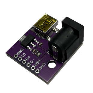 MINI USB 5V USB电源 DC-005 12V电压转5V 3.3V AMS1117稳压模块