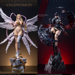 FA数码宝贝手办妖女兽天女兽八翼天使潮玩摆件