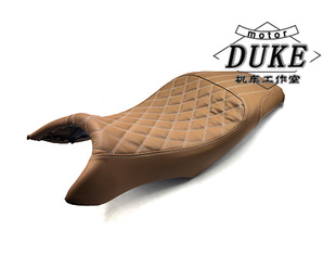适用无极350AC菱形坐垫座包 隆鑫LX300-9机车复古双拼座垫鞍座