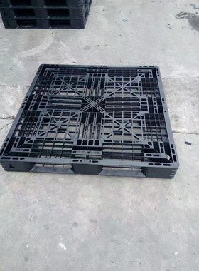 1100*1100*125出口黑色一次性专用天子托盘8KG1111网格田字托盘