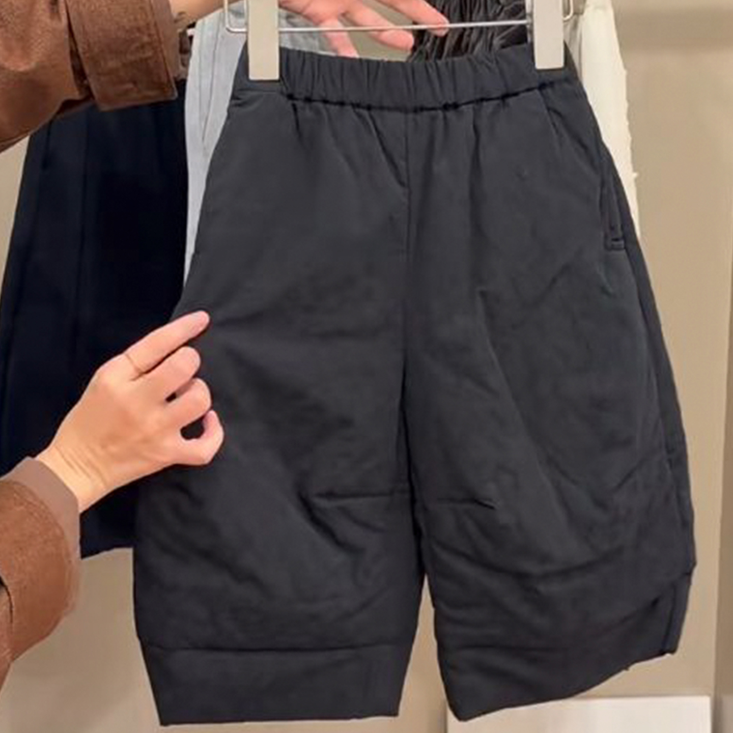 女童裤子简约夹棉保暖长裤直筒潮