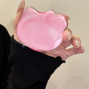 ins可爱粉色KT软糖磁吸支架适用MagSafe手机强力吸附桌面懒人支架