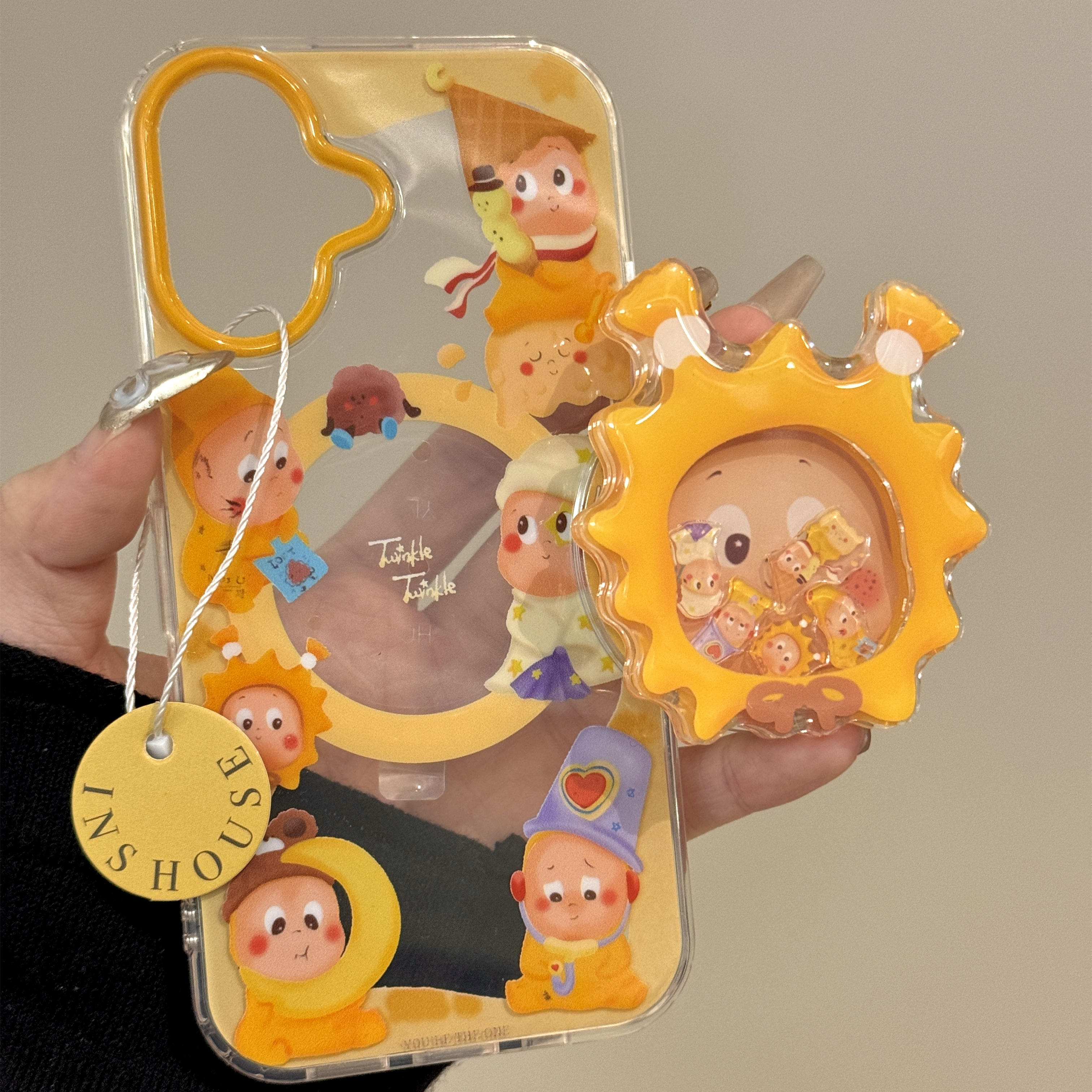 可爱卡通星星小人摇摇乐磁吸支架适用华为pura70pro+手机壳mate70日韩p70pro个性mate60pro防摔男女款苹果16p