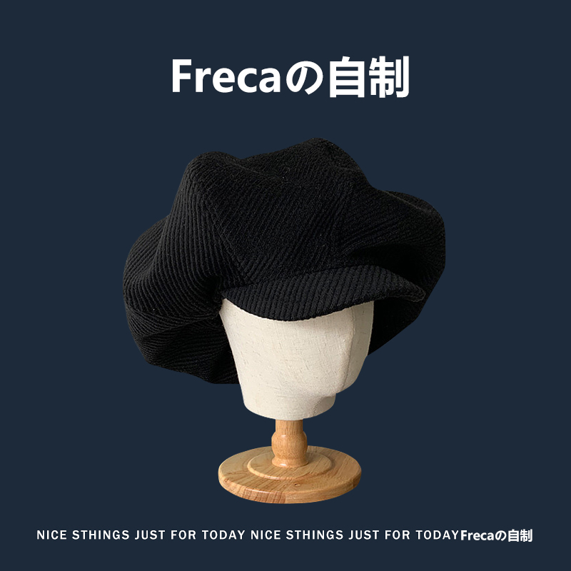 网红小众设计师款暗黑贝雷帽子