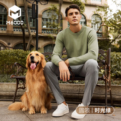 【云感莫代尔】M6000男士秋冬圆领毛衣保暖打底衫男士爆款针织衫