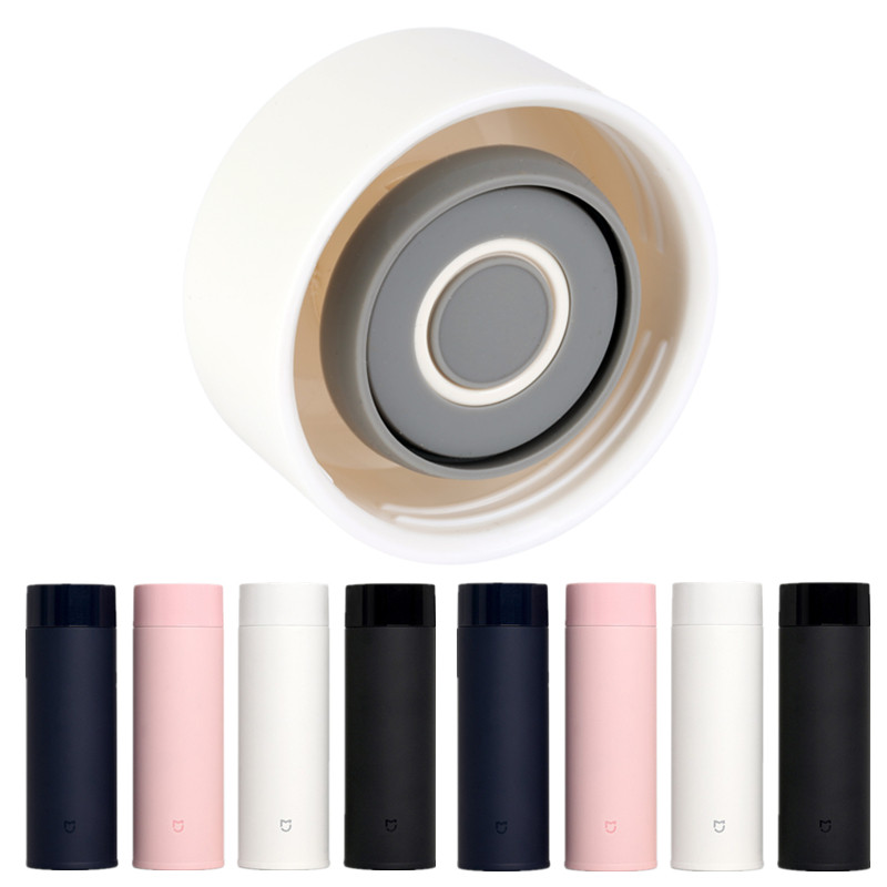 小米vaflas vs-8006保温杯盖通用盖子白色不锈钢保温水杯防漏配件