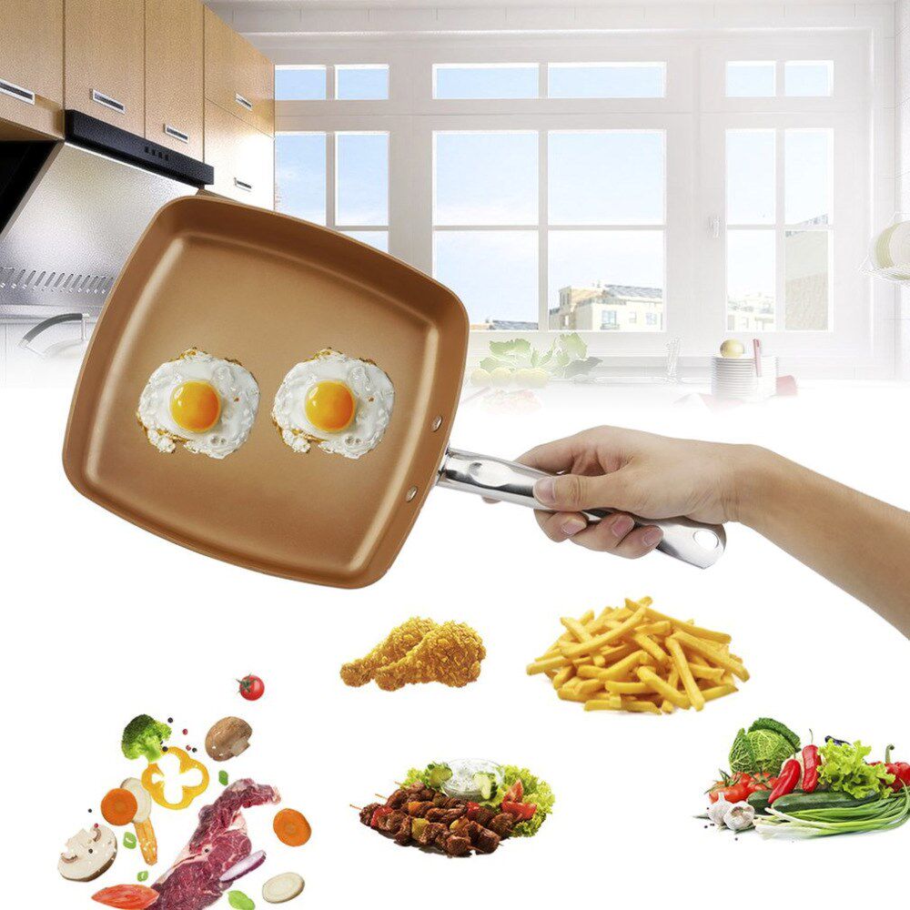 PREUP Non-stick Copper Square Pan with Ceramic Frying Red Pain the Hardware/Tool , Electrical Hardware , Motor Accessories  category - from Buy2taobao.com to provide professional Taobao agent buy service