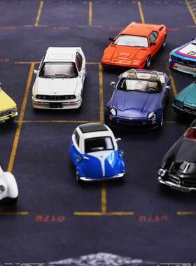 BMW宝马原厂 收藏车模小型 1:64 金属汽车模型展示小盒老爷车赛车