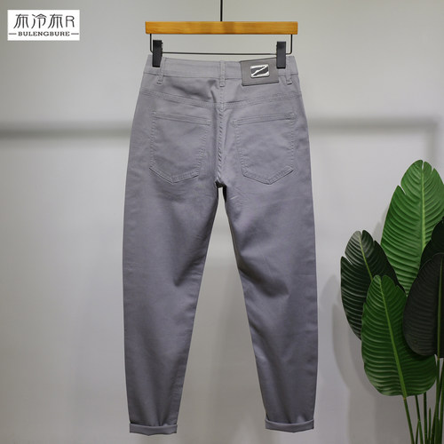 天丝莱赛尔薄款牛仔裤男修身