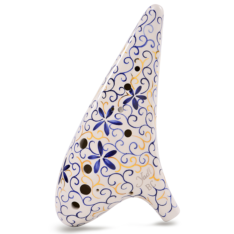 青花12孔BC调雅的陶笛