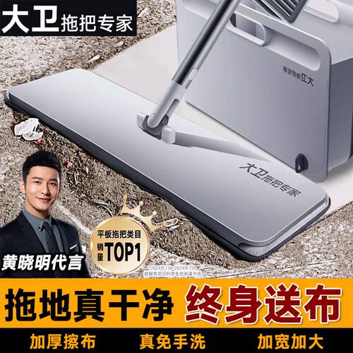 大卫P12免手洗干湿两用平板拖把
