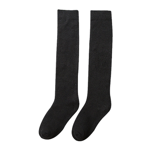 长袜女潮小腿袜女冬季加厚袜子女潮ins及膝袜黑色长筒秋冬高筒袜