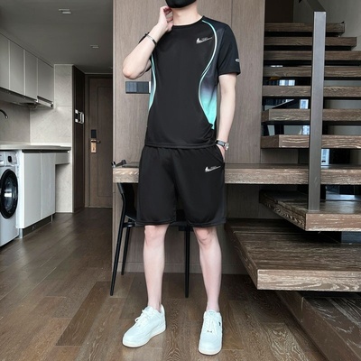 耐克顿夏季新款冰丝速干运动套装