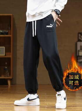 奥莱专柜卫裤百搭男士休闲束脚