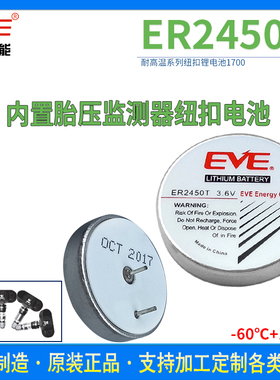 亿纬ER2450T 锂电池3.6V铁将军胎压监测传感器税控机测温仪温控器