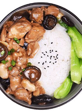 聚口福香菇滑鸡冷冻速食调理包