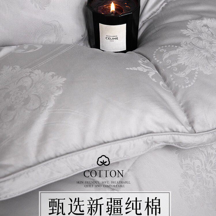 全棉双层羽绒被被套被壳自充绒内胆套半成品自己填充防钻绒服