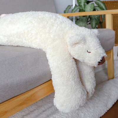 萌趣北极熊抱枕女生睡觉夹腿公仔床上玩偶可爱毛绒玩具安抚娃娃