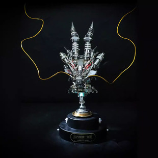 机械党东方龙啸十二生肖龙首金属拼装模型龙年潮玩国创机甲摆件
