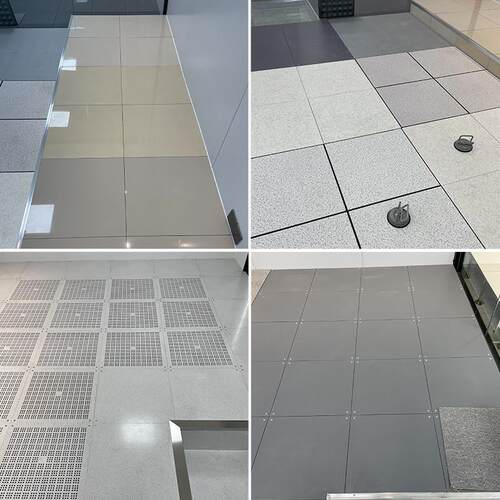 陶瓷防静电地板600x600学校机房消控室高空活动全钢抗静电地砖