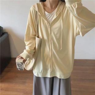 冰丝防晒衣女300斤胖宽松百搭防紫外线连帽开衫 沙河特大码 外套
