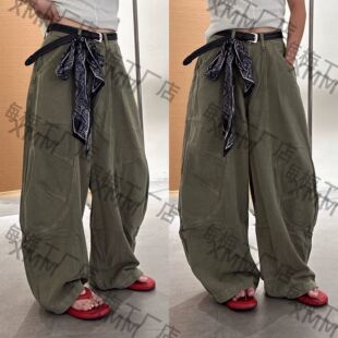 百搭潮流阔腿复古休闲裤 时尚 高街G6 早秋立体剪裁牛仔弯刀 XMM.