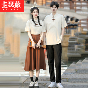 班服古风汉服女成人礼初中生小学六年级毕业学院风高中生合唱演出
