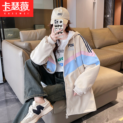 羊羔毛棉衣棉服少女冬装外套时尚