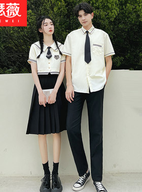 情侣装夏装运动会学生