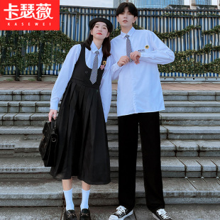 2025情侣装春季DK制服衬衫裙子英伦学院风学生班服套装校服演出服