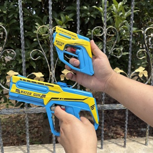 夏天儿童科幻子母连发水枪打水仗攻防水枪亲子互动戏水小玩具男孩