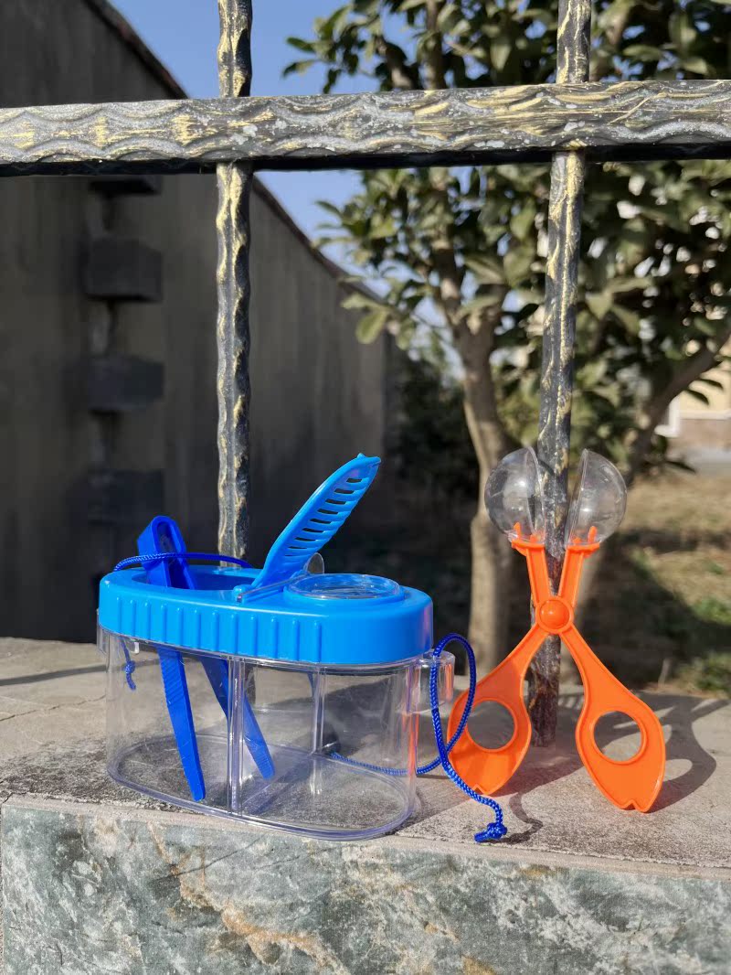 便携式捕虫器夹子观察盒昆虫笼