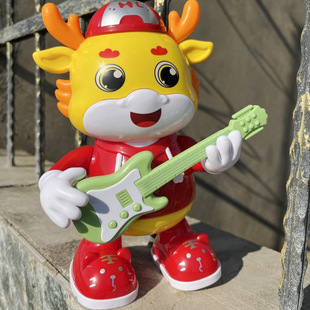 跳舞萌龙吉他玩具0-1半一岁有声会动儿童早教益智9宝宝6到12个月8