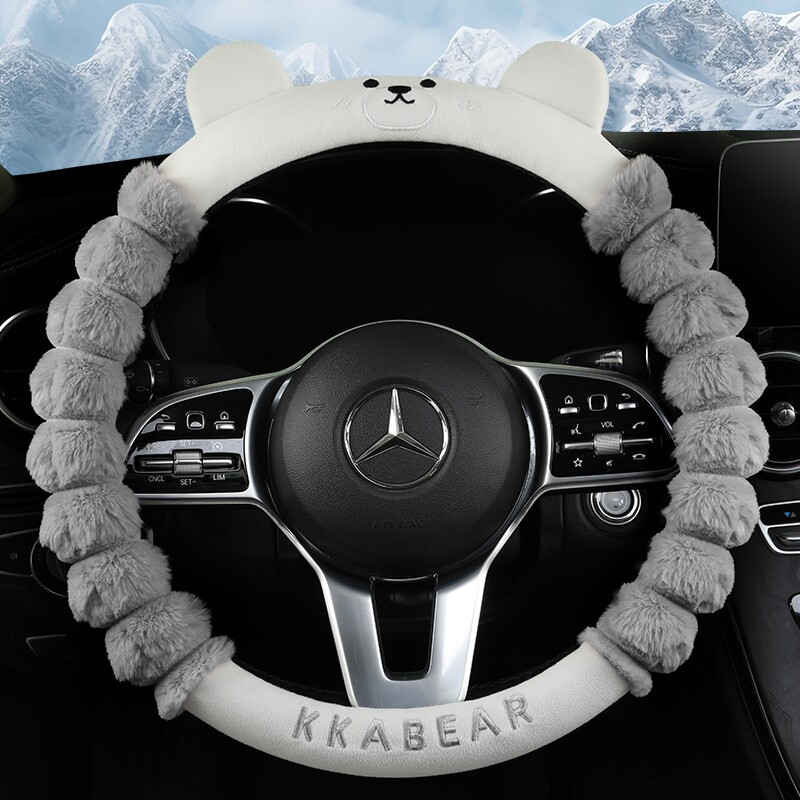 哈弗H1H2sH5H6CoupeM6H7H8H9秋冬季专用方向盘套毛绒把套