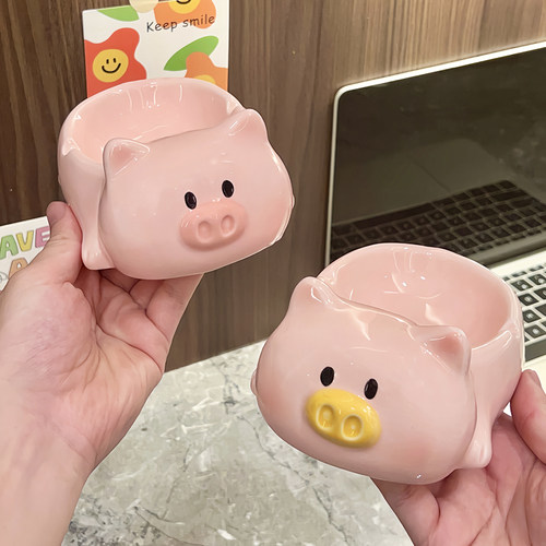 可爱搞怪猪猪烟灰缸家用