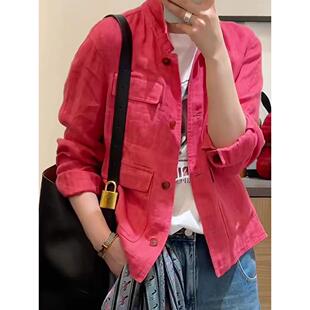 炸街独特漂亮设计感红色外套女装 2025早秋新款 高级感巨好看