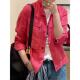 炸街独特漂亮设计感红色外套女装 2025早秋新款 高级感巨好看