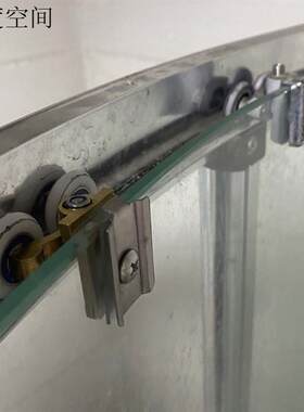 老式淋浴房整套圆弧浴室移门玻璃推拉门摇摆轮上下轮滑轮送防撞.