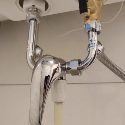 电热水器混水阀明装家用冷热水龙头浴室U型淋浴开关通用水阀配.