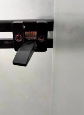 限位锁扣玻璃门锁免打孔推拉门锁屏风锁无孔锁移门免开孔浴室双.