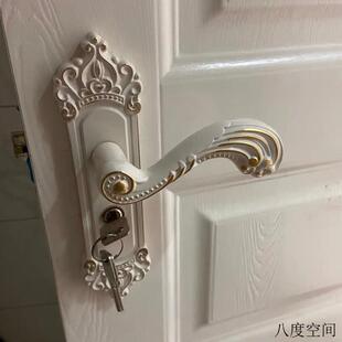 室内门锁家用通用型卧室房门锁欧式 换锁木门锁. 静音门把手柄老式