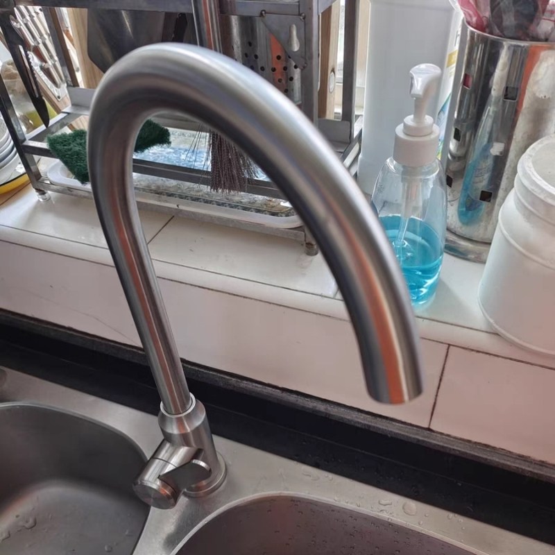 厨房龙头水槽洗菜盆冷热水家用洗菜池单冷水龙头洗衣池304不锈.