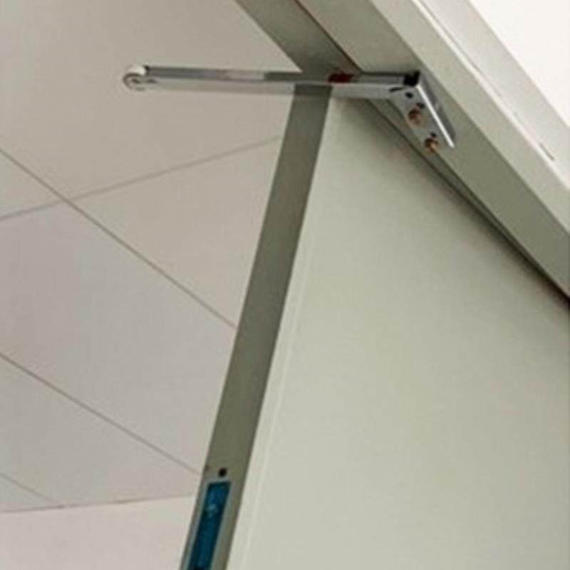 自动弹簧顺门器双开门辅助器顺序器防火门闭门双门关门通道门.