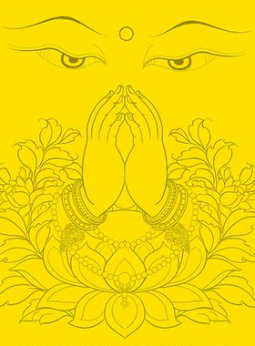 纯棉油画布西藏唐卡描金