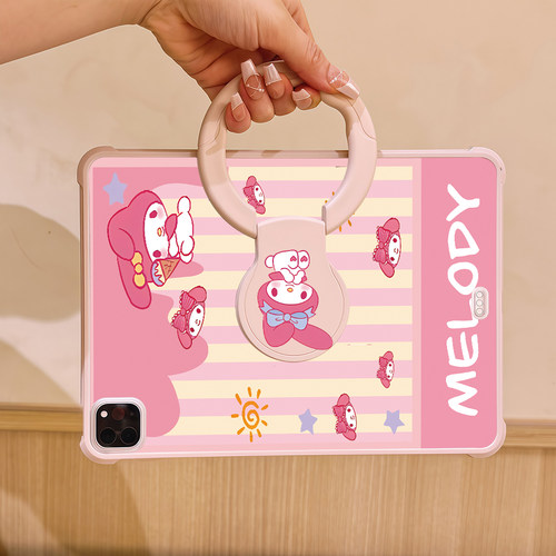 适用联想小新pad2024款11英寸平板保护套360度旋转TB330XU亚克力全包防摔M11彩绘TB330FU硅胶软边横竖支撑壳