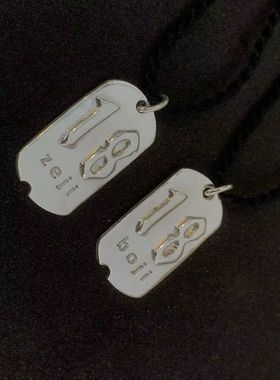 手工情侣足银吊牌定制