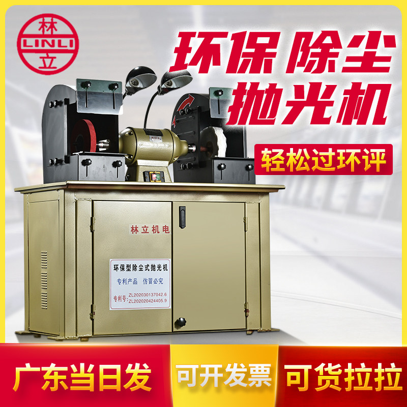 林立环保抛光机除尘 立式双头螺纹打磨工业无级调速大型220v/380v