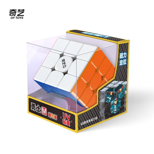 奇艺勇士M二三四阶磁力UV钻面魔方比赛专用竞速顺滑益智玩具正品