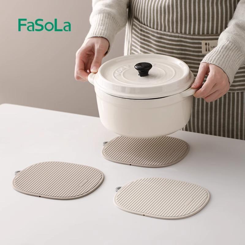 隔热垫餐桌垫家用厨房隔热放烫条纹防滑一垫多用垫硅胶垫