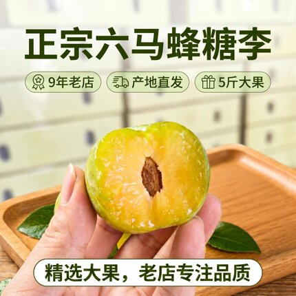 贵州蜂糖李六马 镇宁现摘现冰糖李发顺丰发货脆甜爆汁大果礼盒